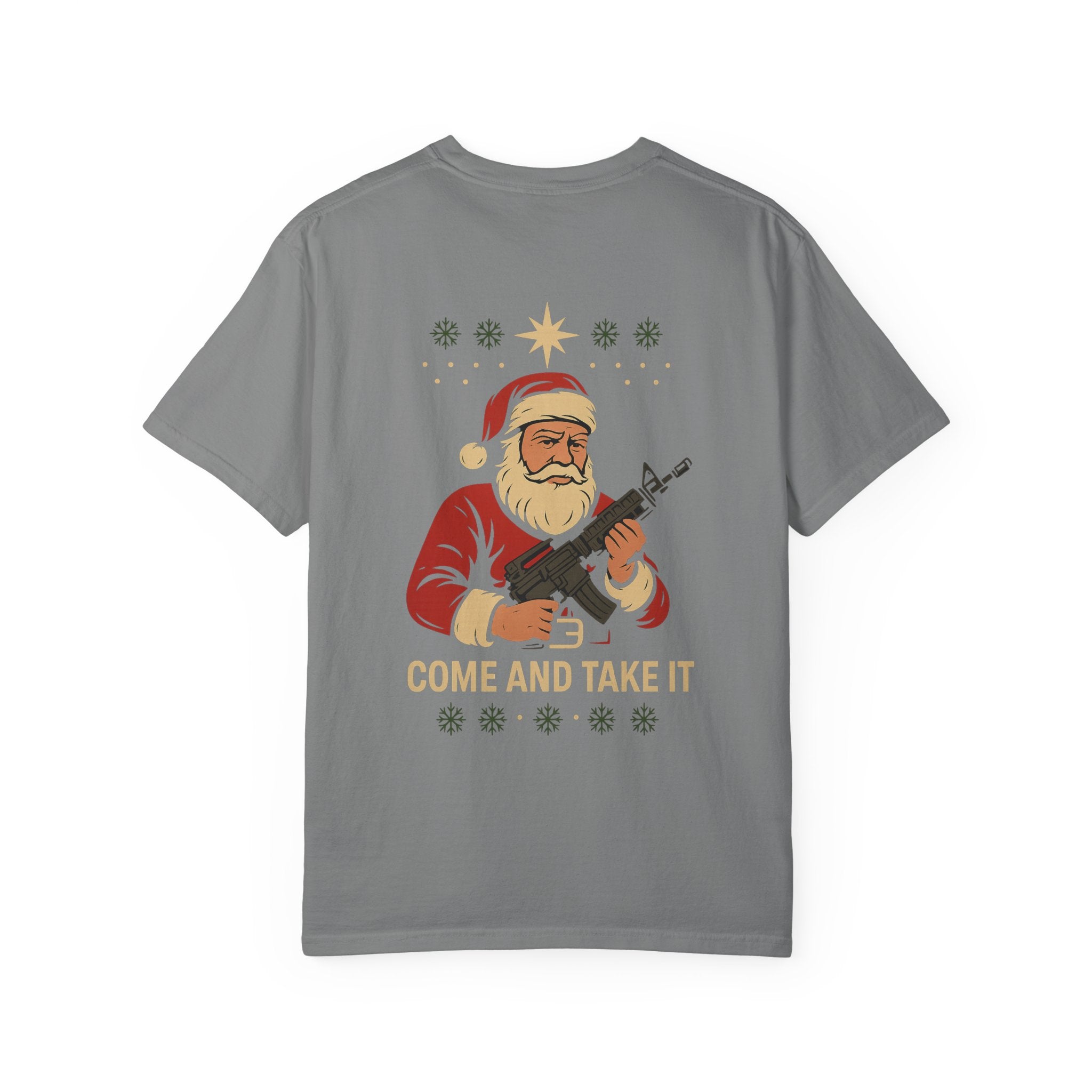 Come And Take It Santa T-Shirt — Christmas Patriotic Novelty Tee
