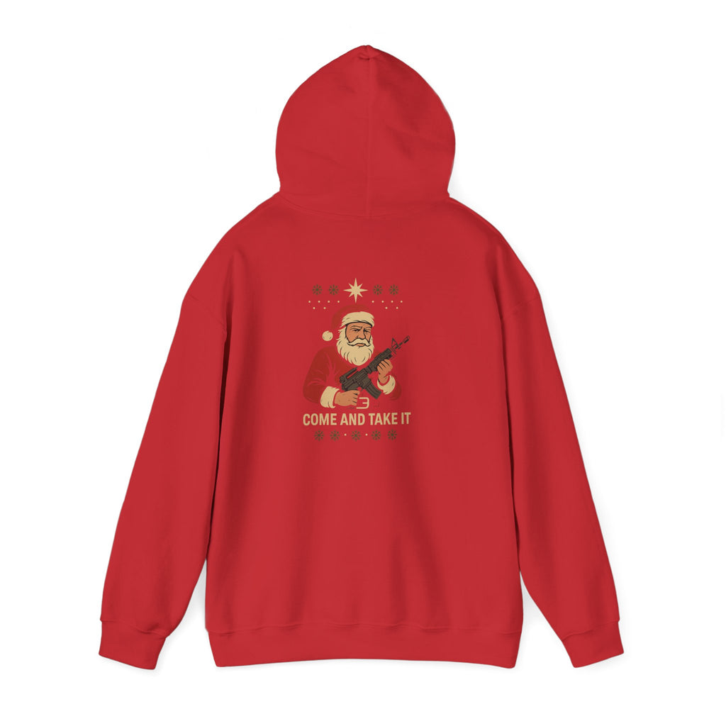 Fieldcraft 'Come and Take It' Santa Hoodie – Funny Holiday Tactical Christmas Sweatshirt
