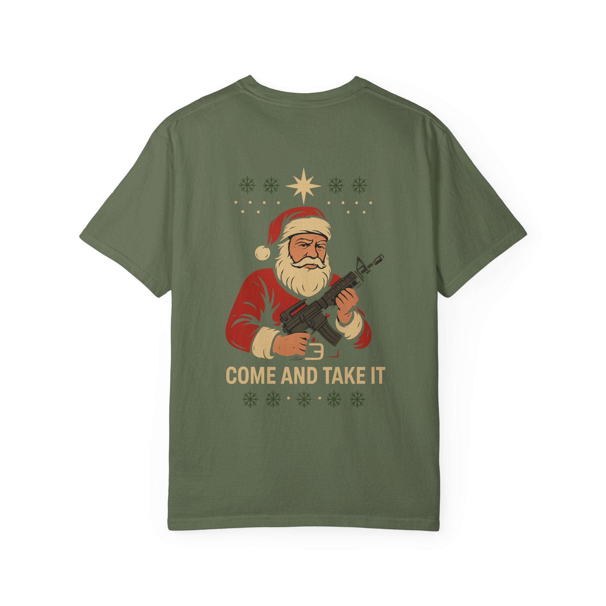 Come And Take It Santa T-Shirt — Christmas Patriotic Novelty Tee
