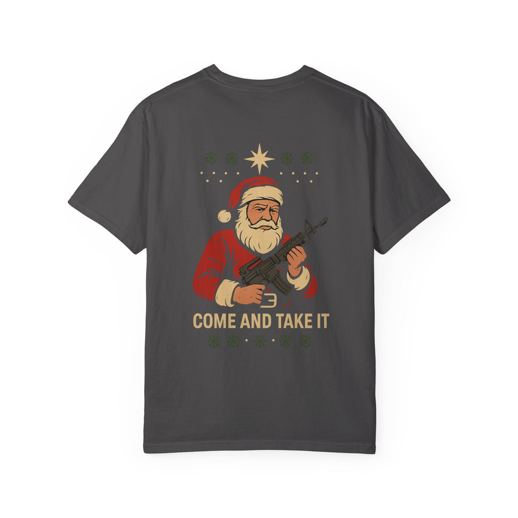 Come And Take It Santa T-Shirt — Christmas Patriotic Novelty Tee