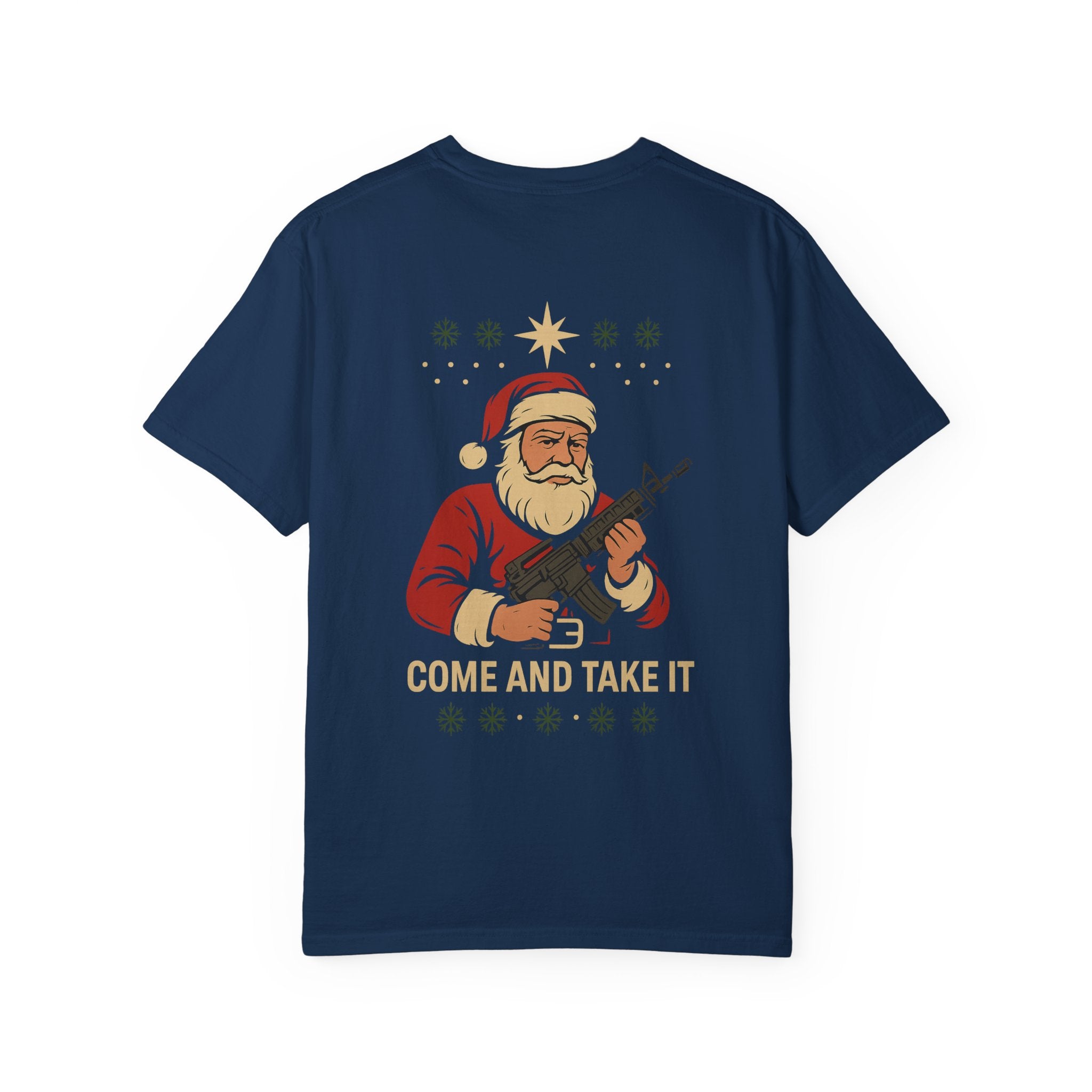 Come And Take It Santa T-Shirt — Christmas Patriotic Novelty Tee