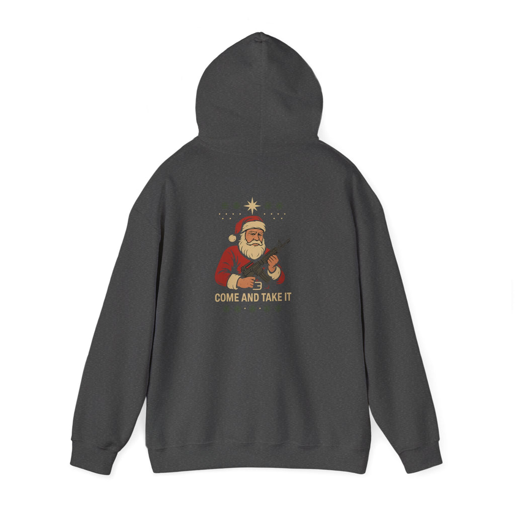 Fieldcraft 'Come and Take It' Santa Hoodie – Funny Holiday Tactical Christmas Sweatshirt