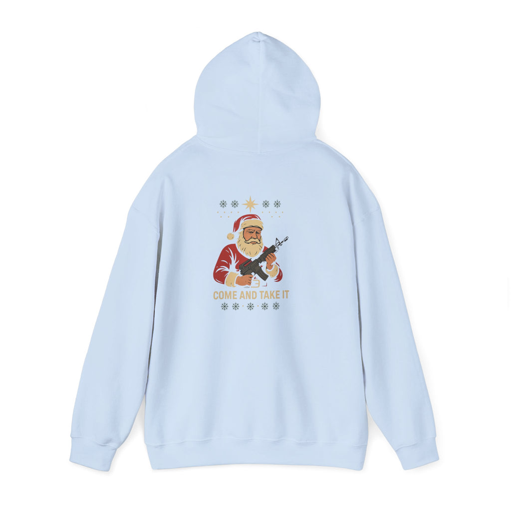 Fieldcraft 'Come and Take It' Santa Hoodie – Funny Holiday Tactical Christmas Sweatshirt