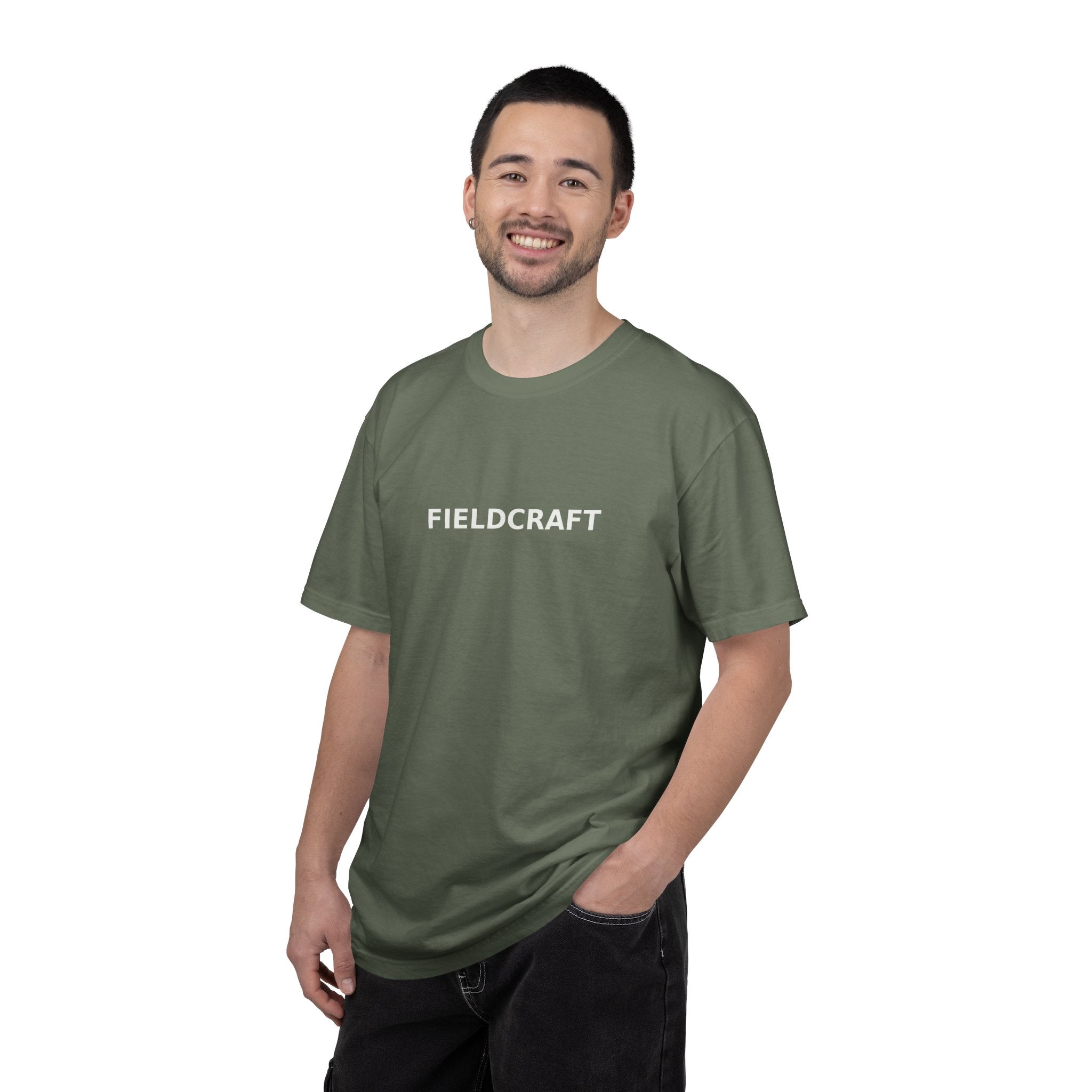 FieldCraft USA Workwear T‑Shirt — American Flag & Tools Graphic