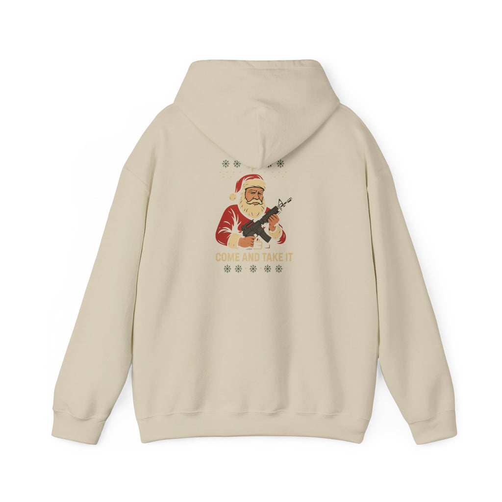 Fieldcraft 'Come and Take It' Santa Hoodie – Funny Holiday Tactical Christmas Sweatshirt