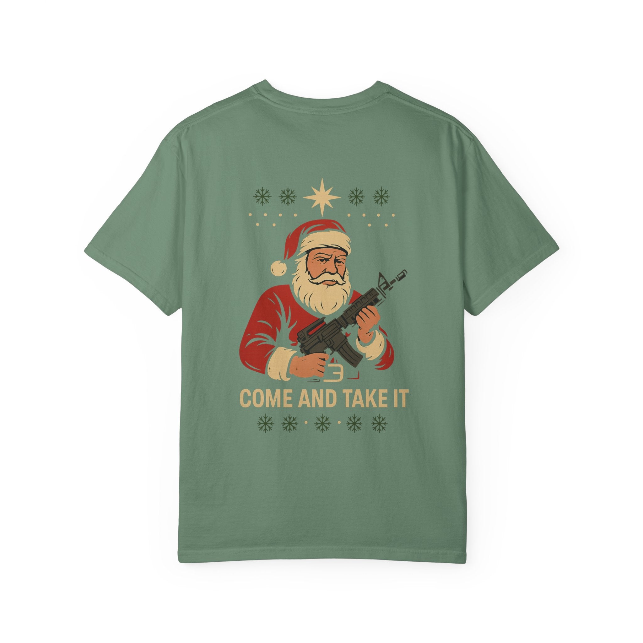 Come And Take It Santa T-Shirt — Christmas Patriotic Novelty Tee
