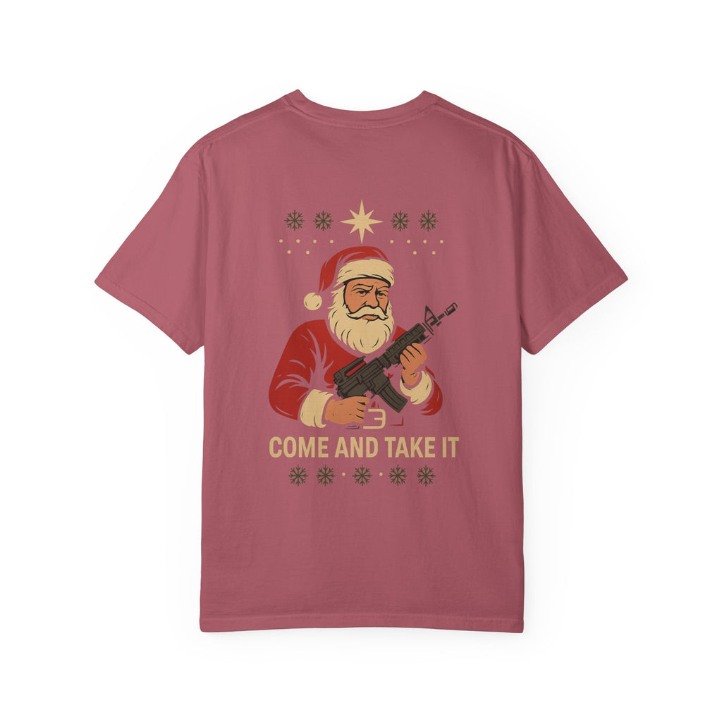 Come And Take It Santa T-Shirt — Christmas Patriotic Novelty Tee